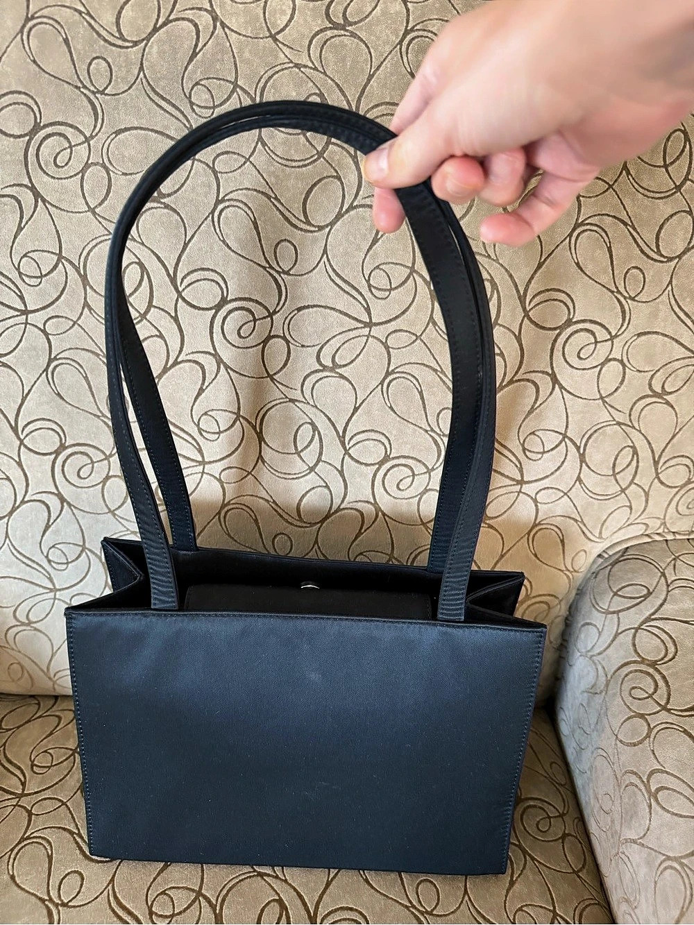 Vintage Kate Spade Sam Bag Black Nylon Tote Y2K Early 2000s Near Mint - Picture 3 of 14